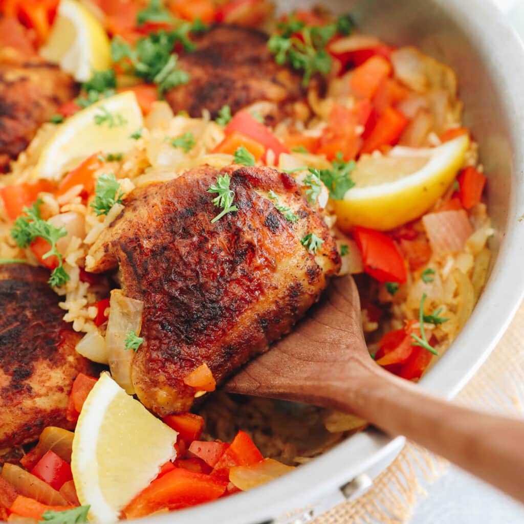 Chicken and Paprika with Rice