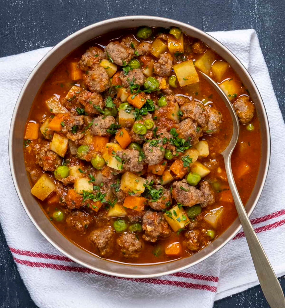 Meat ball Potatoes Stew 