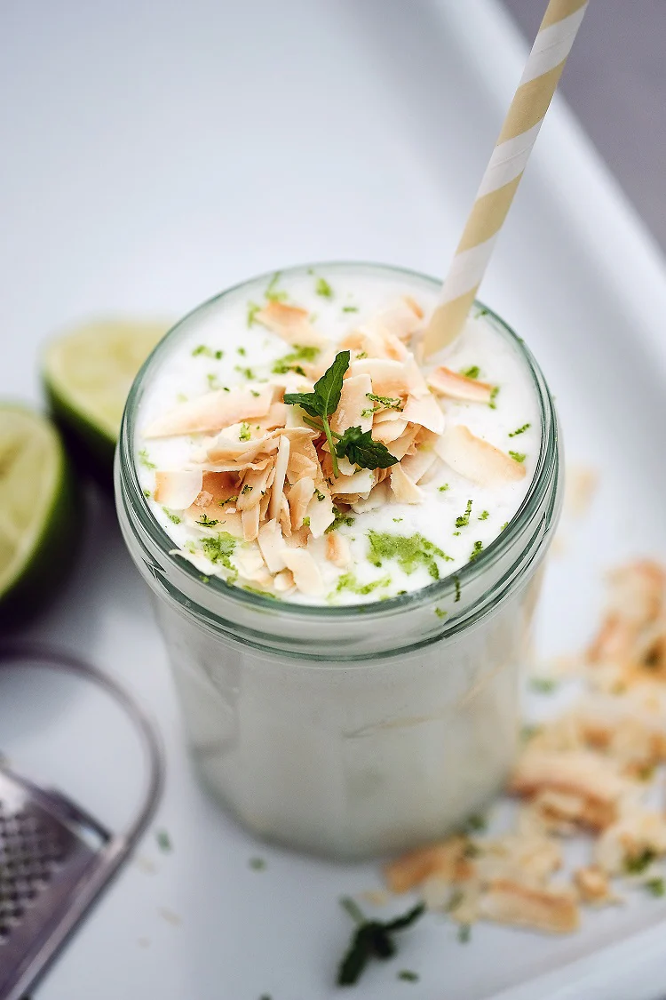 Toasted Coconut and Lime Shake